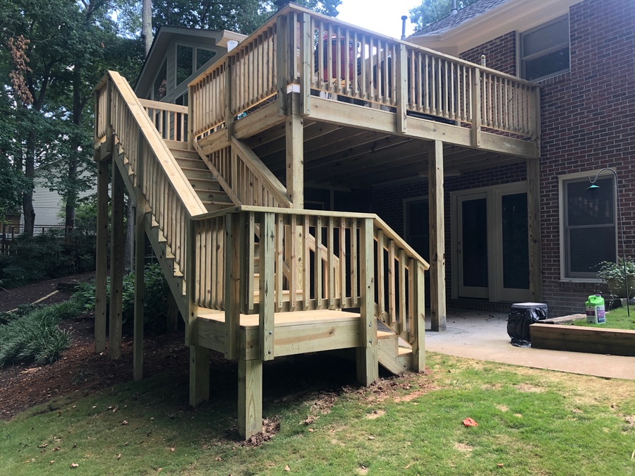 pine deck construction