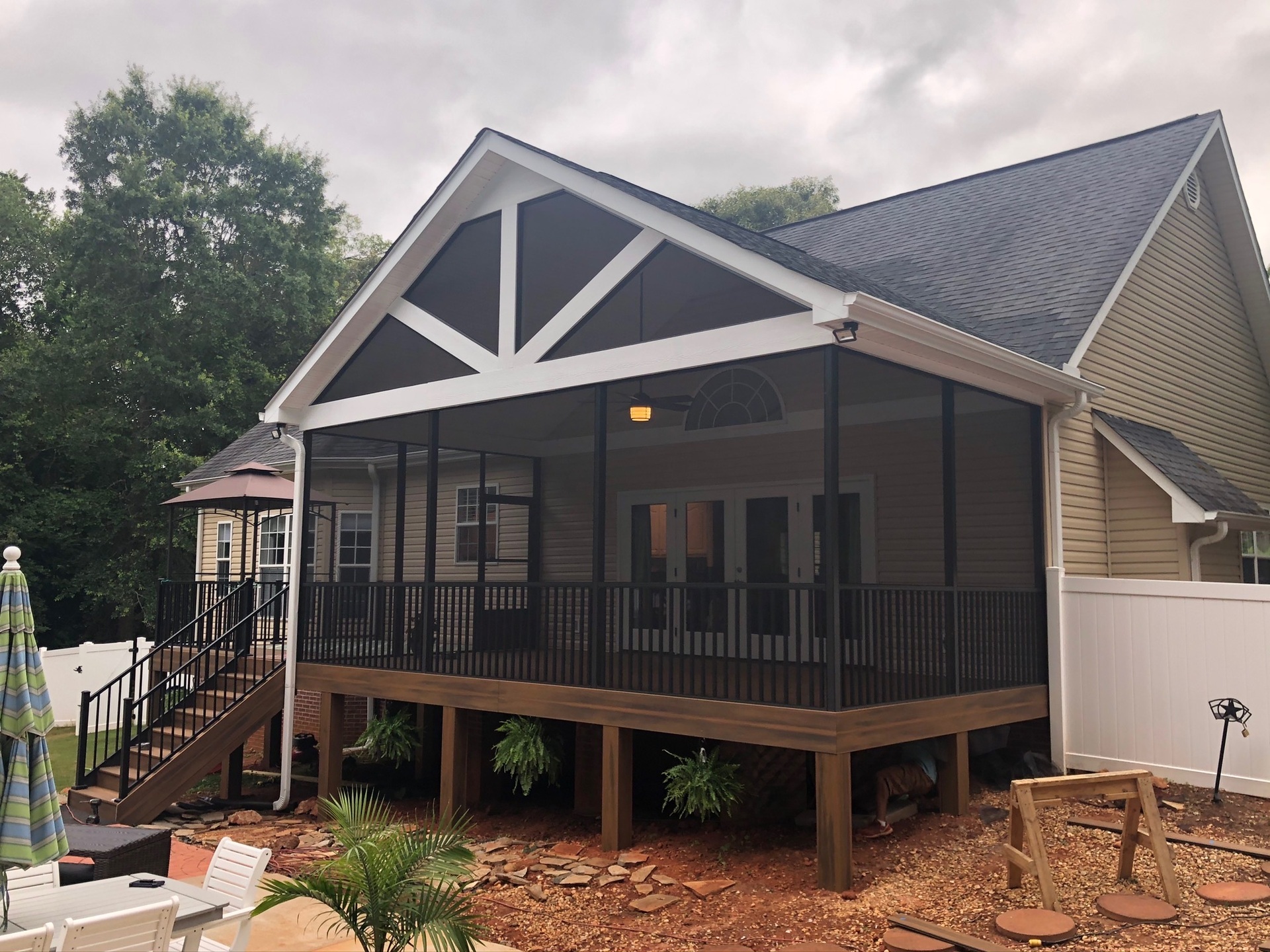 enclosed back porch & deck builders contractors