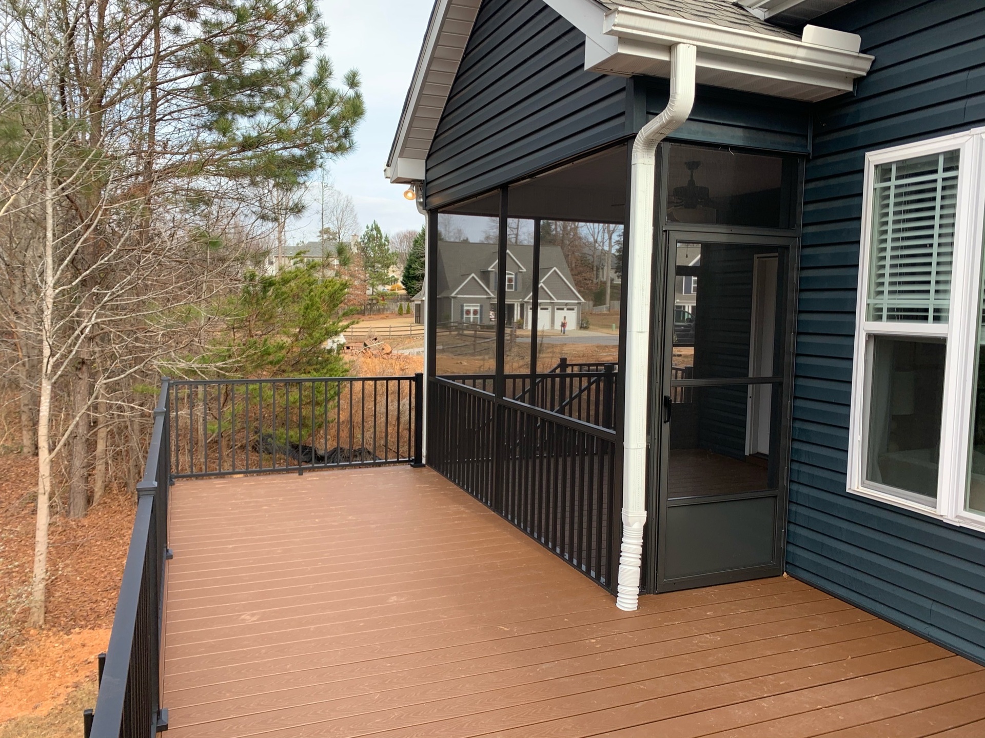 covered screened porch & composite deck build