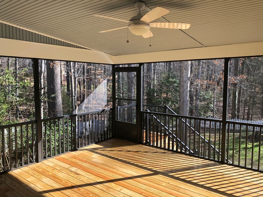 greenville, spartanburg custom screened porch builders